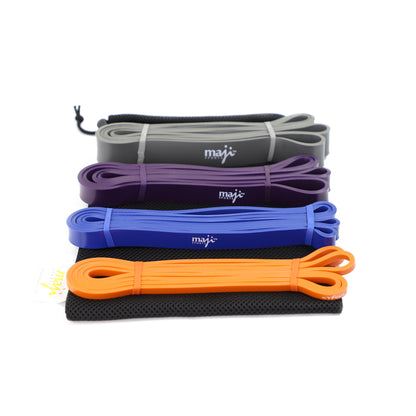 Maji Sports Pack of Four Full Body Workout Super Bands